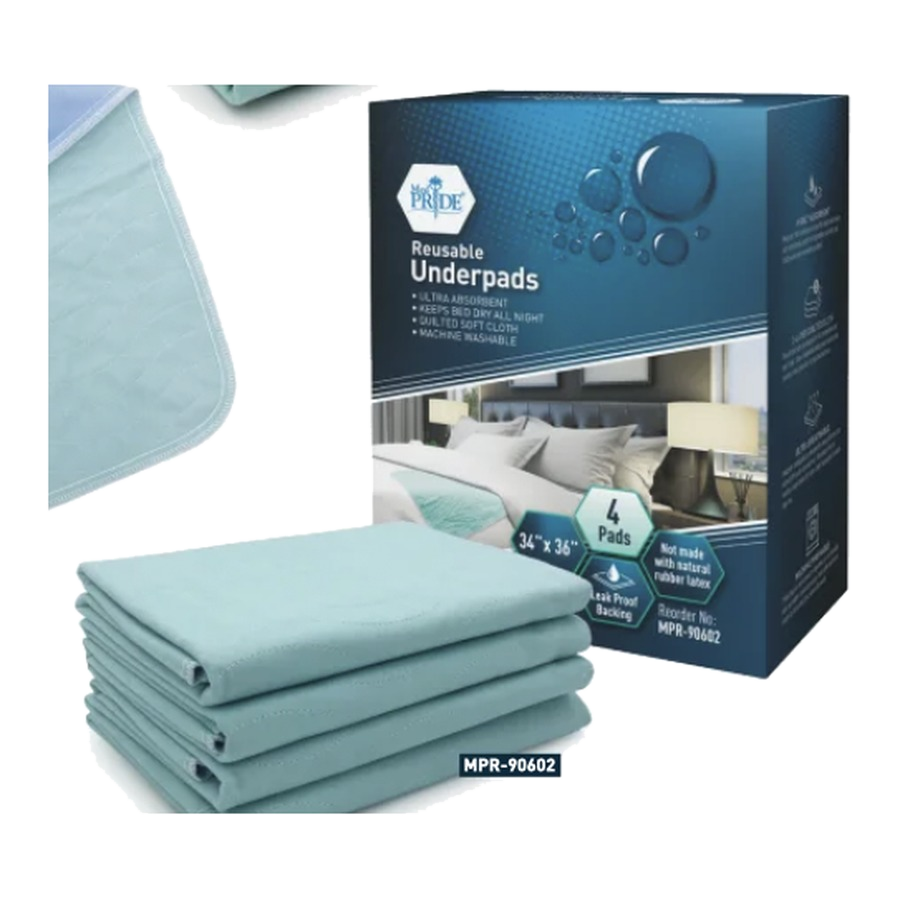 Reusable Underpads, 34 x 36 - 4 CT
