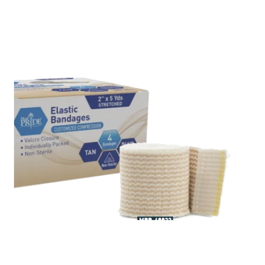 Elastic Bandages - Velcro - 2" - Yellow
