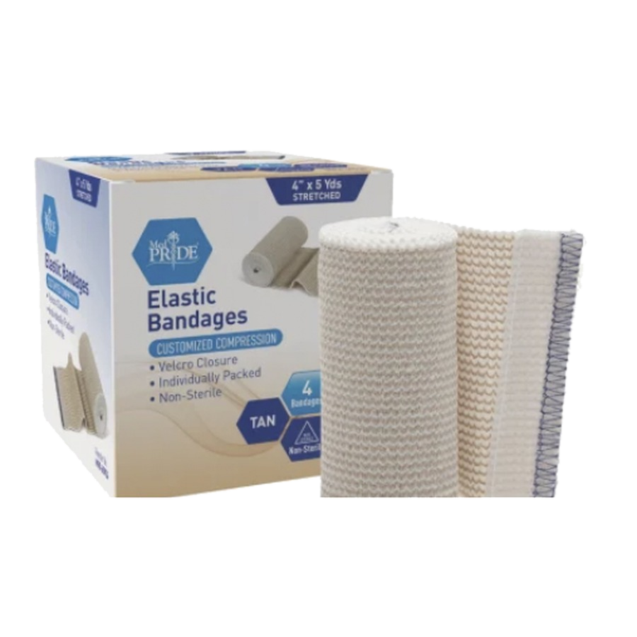 Elastic Bandages - Velcro - 4" - Blue